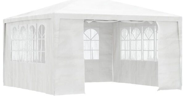 Professional Party Tent with Side Walls 4x4 m White 90 g/m?