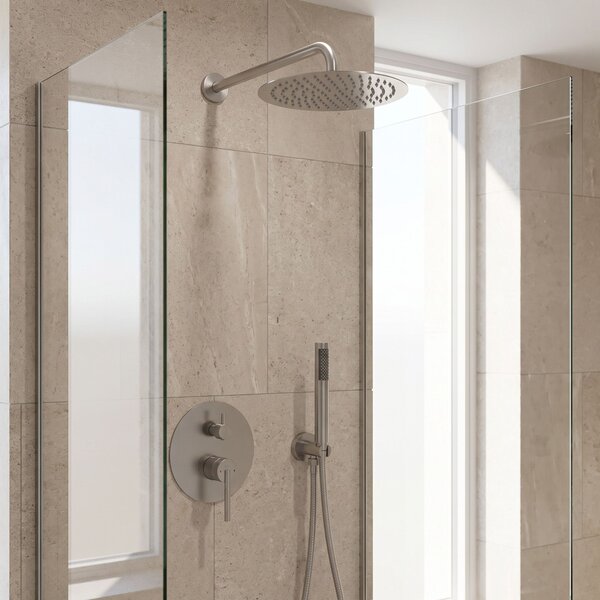 Concealed Shower Set Rea Argon Nickel Brush + BOX