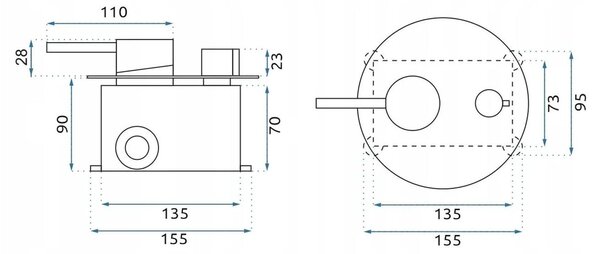 Concealed Shower Set Rea Argon Nickel Brush + BOX