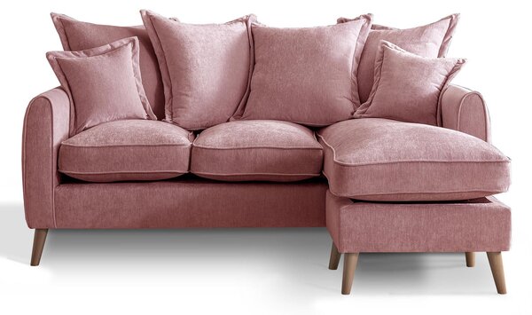 Rowen Pillow Back Chaise Sofa | 8 Colours | Made in UK | Roseland