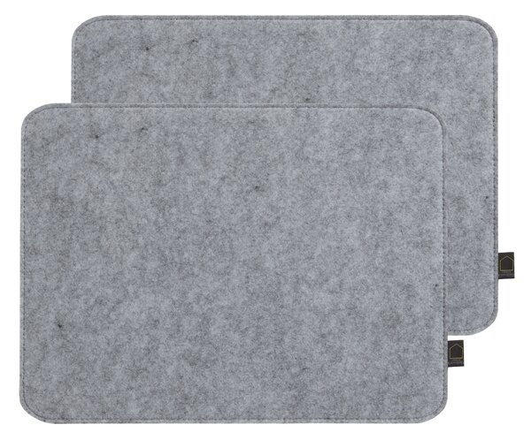 Elements Set of 2 Grey Placemats Grey