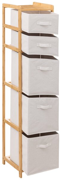 Tidy White 5 Box Storage Unit