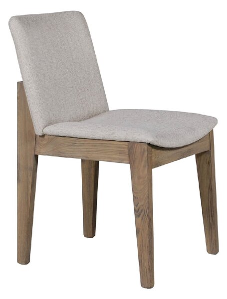 Fenwick Wooden Dining Chair With Fabric Seat In Natural