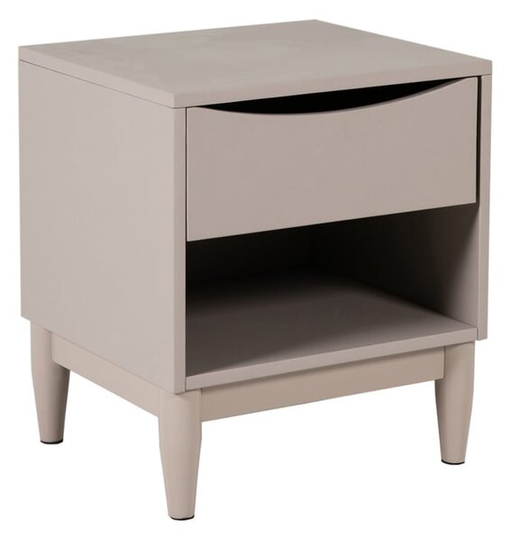 Afon Wooden Bedside Cabinet With 1 Drawer In Grey