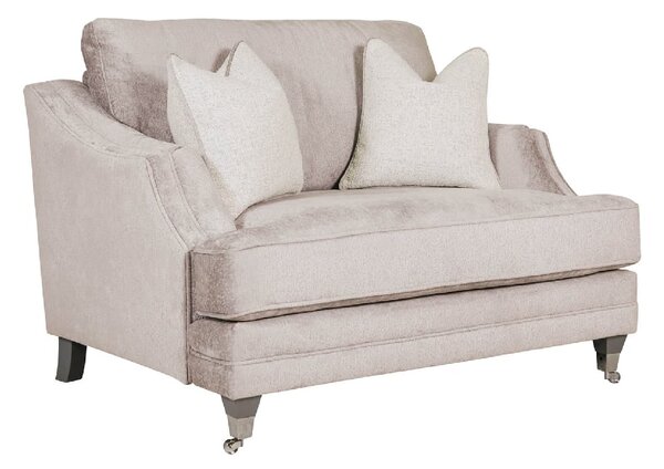 Enmore Velvet 2 Seater Sofa With 2 Scatter Cushions In Mink