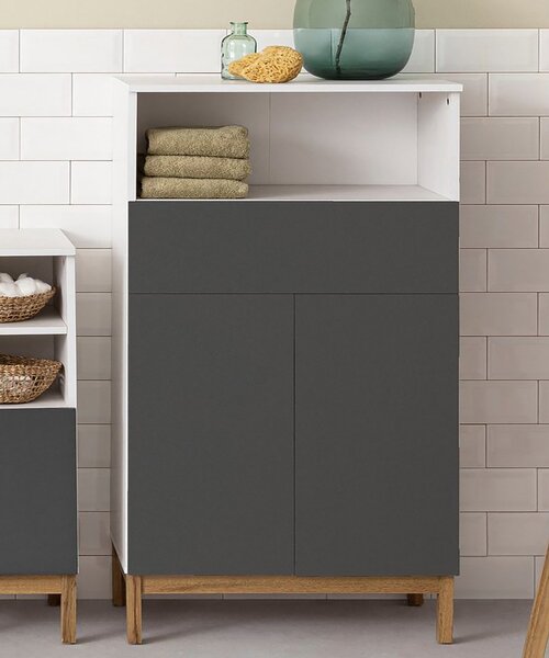 Odell Bathroom Storage Unit Grey