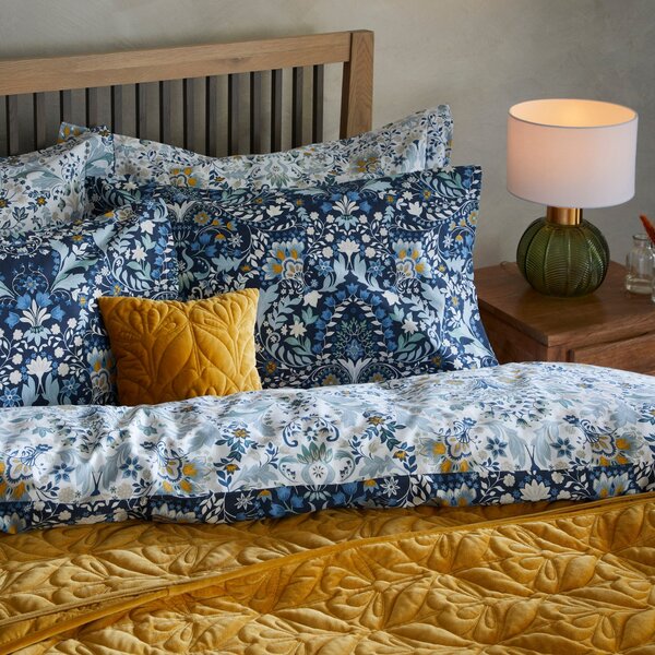 Hardwick Blue Duvet Cover and Pillowcase Set