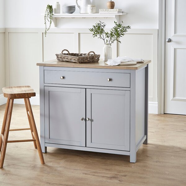 Olney Kitchen Island, Grey Grey