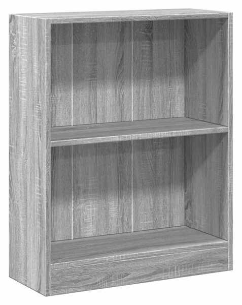 Bookshelf Grey Sonoma 60x24x76 cm Engineered Wood