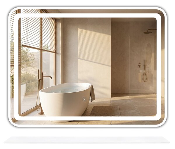 LED Shelf Mirror 80x60 cm L-8060