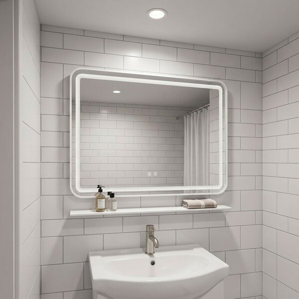 LED Shelf Mirror 80x60 cm L-8060