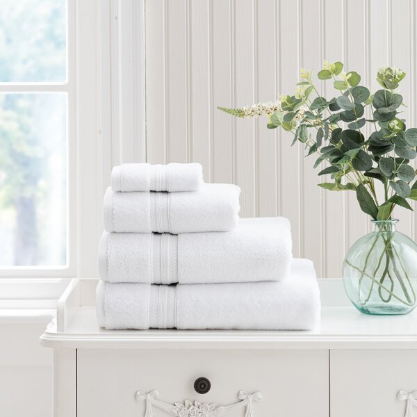 100% Cotton Towel White White