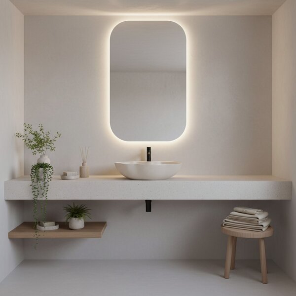 Countertop washbasin Rea Pearl Warm