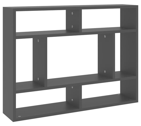 Wall Shelf Black 75x16x55 cm Engineered Wood