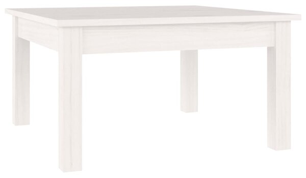 Coffee Table White 55x55x30 cm Solid Wood Pine