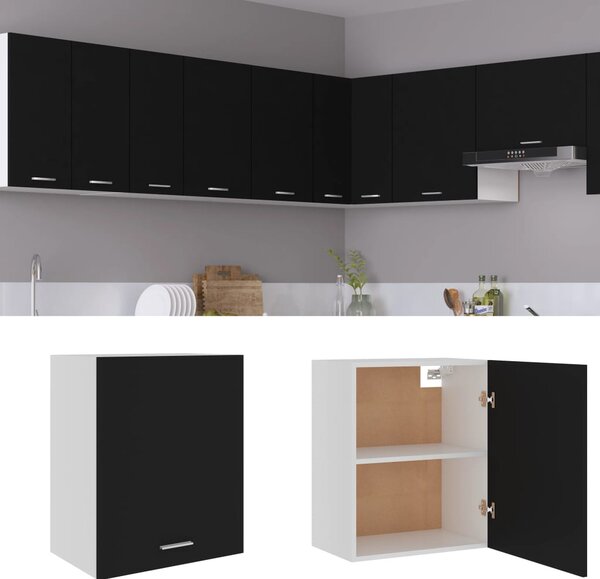 Hanging Cabinet Black 50x31x60 cm Engineered Wood