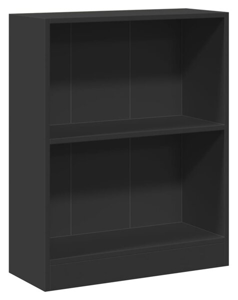 Bookshelf Black 60x24x76 cm Engineered Wood