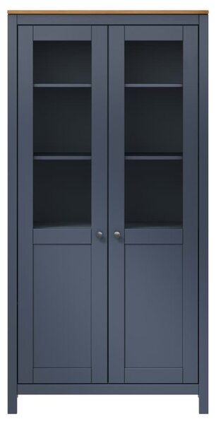 Highboard Hill Grey 85x37x170.5 cm Solid Pine Wood