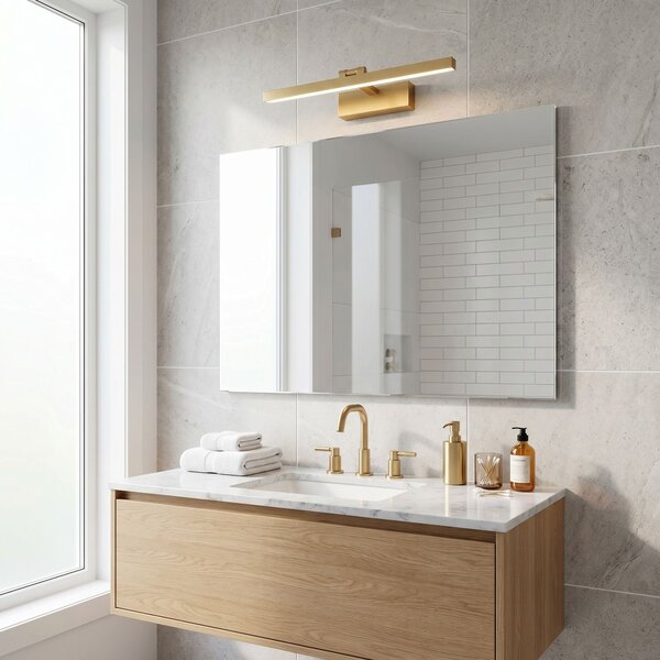 Bathroom LED wall sconce APP1865-1W 80 cm BRUSH GOLD