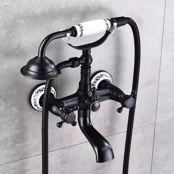 Bath faucet Rea Rustico Old Black