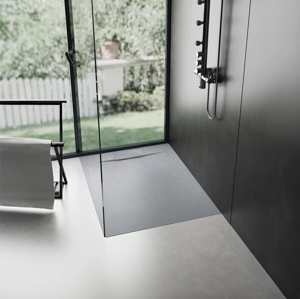 Shower tray Bazalt Grey 90x90