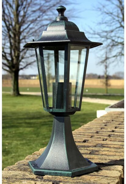 Garden Lights 2 pcs Dark Green/Black Aluminium