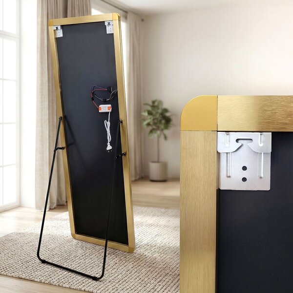 Mirror LED Classico 50x160cm Brush Gold
