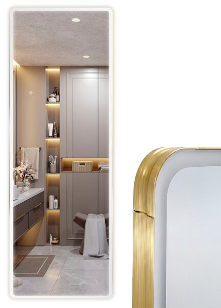 Mirror LED Classico 60x170cm Brush Gold