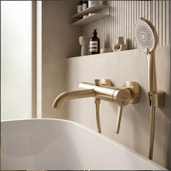 Shower handset REA JS-020 BRUSH GOLD