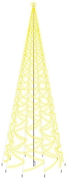 Christmas Tree with Spike Warm White 3000 LEDs 800 cm