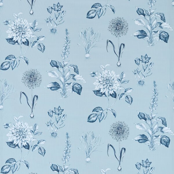 Clarke & Clarke Roseraie Fabric Denim