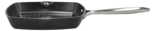 Pillivuyt Travo griddle pan ceramic non-stick 24x24 cm Black-aluminum