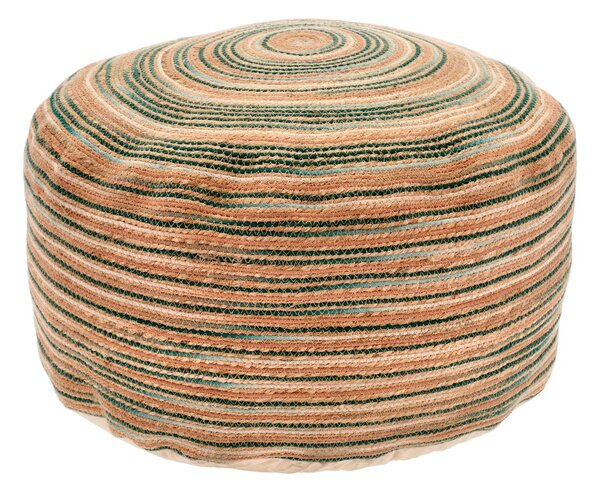 Villa Collection Vem pouf 30x60 cm Green-nature-pink