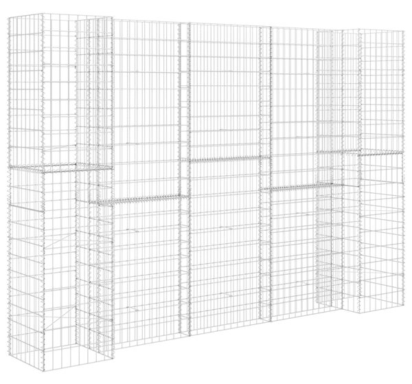 H-Shaped Gabion Planter Steel Wire 260x40x200 cm