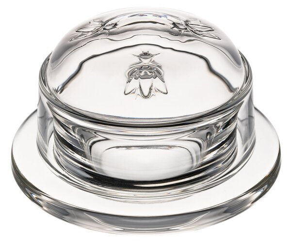 La Rochère Abeille butter dish Ø10 cm Transparent