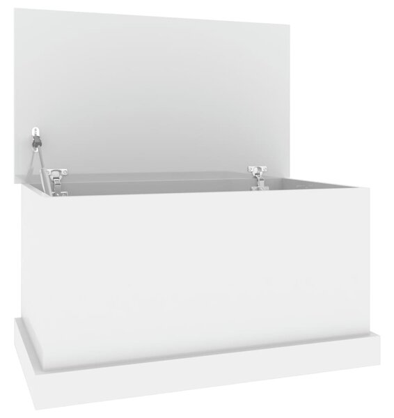 Storage Box High Gloss White 70x40x38 cm Engineered Wood