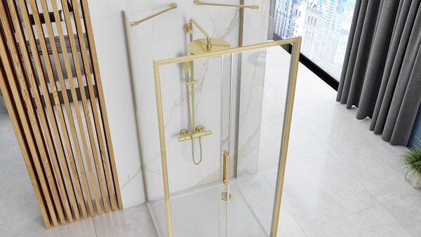 Shower enclosure REA Rapid Slide Brush Gold