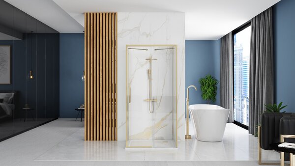 Shower enclosure REA Rapid Slide Brush Gold