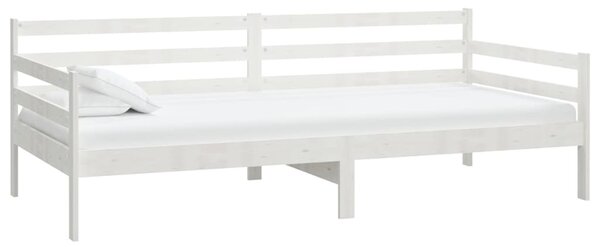 Day Bed without Mattress White Solid Wood Pine 90x200cm