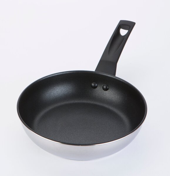 Prestige 9x Tougher Open Frying Pan, 21cm Silver