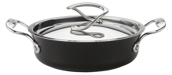 Circulon Style Non-Stick Hard Anodised Aluminium Sauteuse Pan, 20cm Black