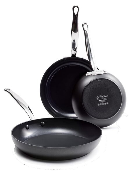 GreenPan Barcelona frying pan set 3 pieces Black