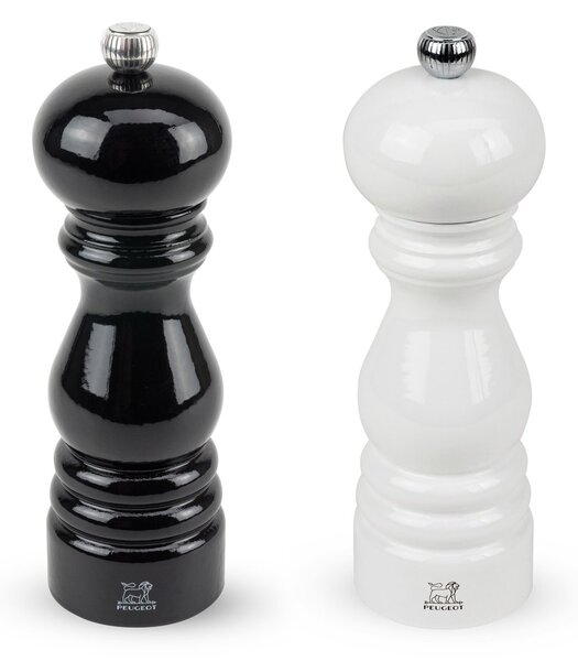 Peugeot Paris salt & pepper duo 18 cm Black and white