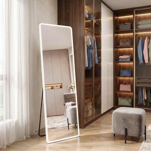 Mirror LED Classico 50x160cm White