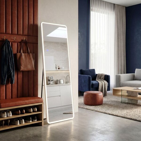 Mirror LED Classico 50x160cm White