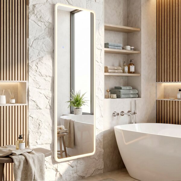 Mirror LED Classico 50x160cm White