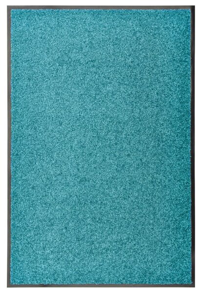 Doormat Washable Cyan 60x90 cm