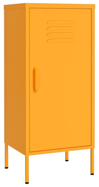 Storage Cabinet Mustard Yellow 42.5x35x101.5 cm Steel