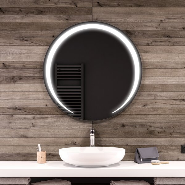 Round Backlit LED Bathroom Mirror L98