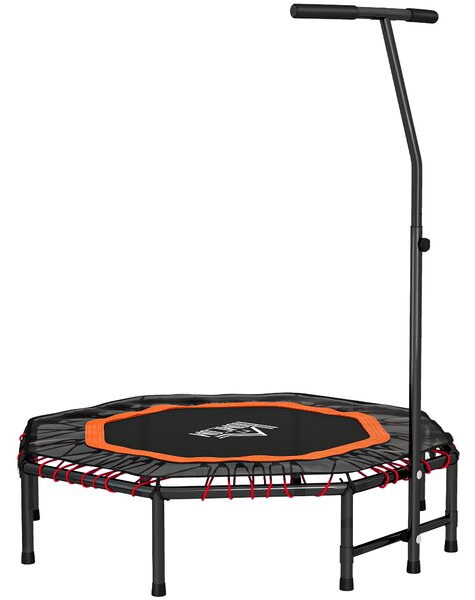 HOMCOM Fitness Trampoline, Bouncer with Adjustable Handle, Max Load 150 kg